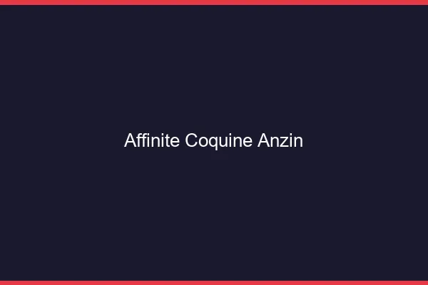 Affinité Coquine Anzin