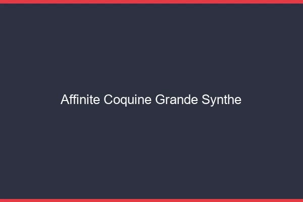 Affinité Coquine Grande-Synthe