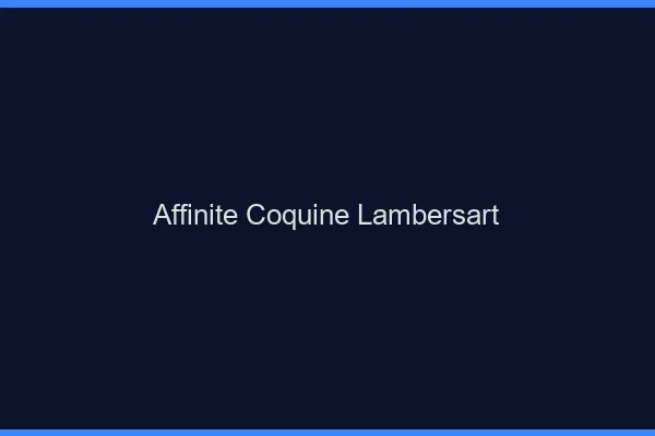 Affinité Coquine Lambersart