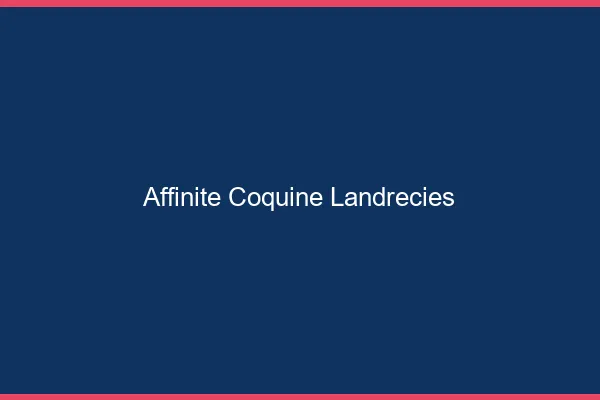 Affinité Coquine Landrecies