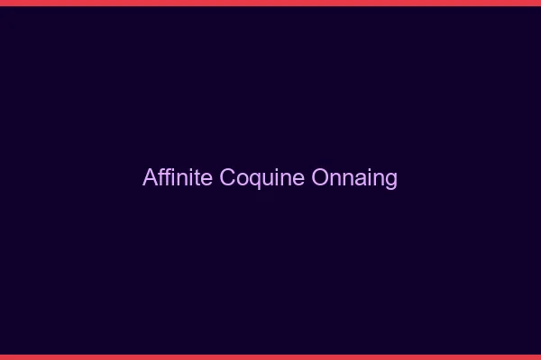 Affinité Coquine Onnaing