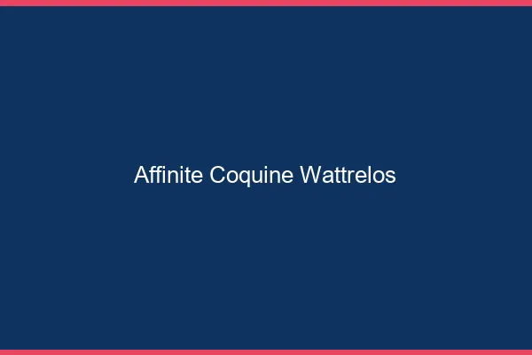 Affinité Coquine Wattrelos