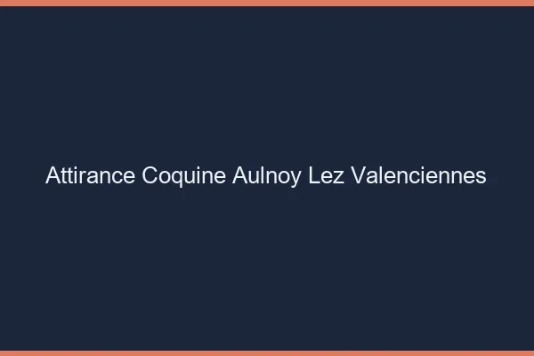Attirance Coquine Aulnoy-lez-Valenciennes