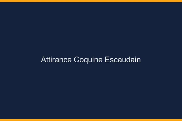 Attirance Coquine Escaudain