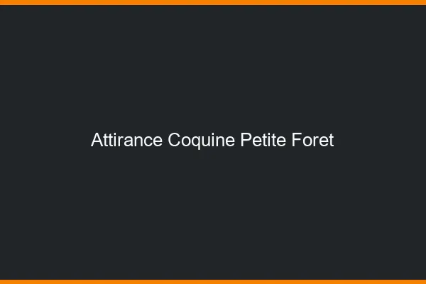 Attirance Coquine Petite-Forêt