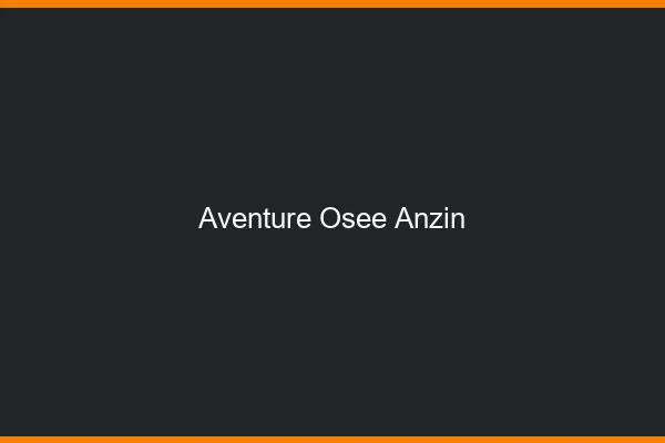 Aventure Osée Anzin
