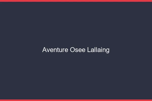 Aventure Osée Lallaing