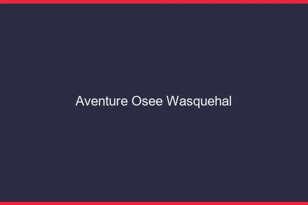 Aventure Osée Wasquehal