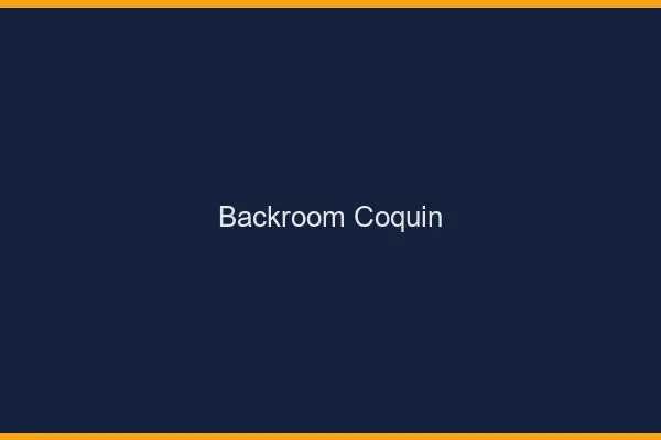 Backroom coquin