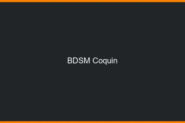 BDSM coquin