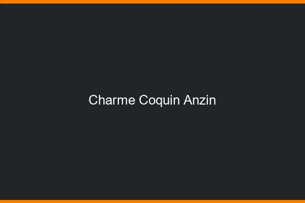 Charme Coquin Anzin