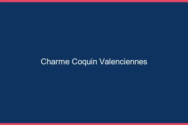 Charme Coquin Valenciennes