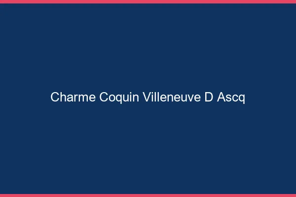 Charme Coquin Villeneuve-d'Ascq