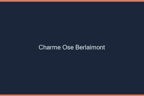 Charme Osé Berlaimont
