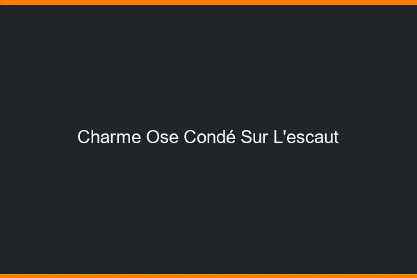 Charme Osé Condé-sur-l'Escaut