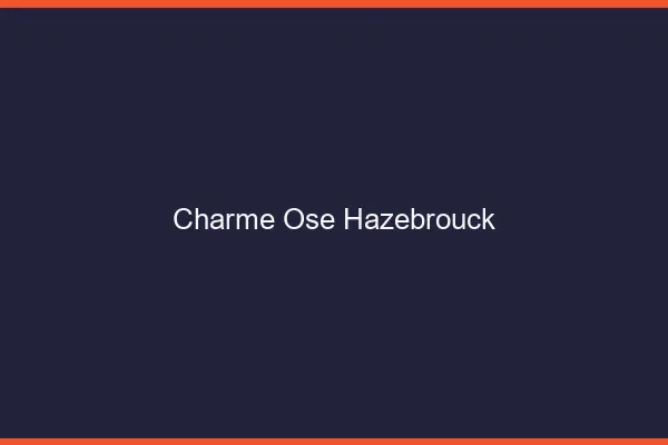 Charme Osé Hazebrouck