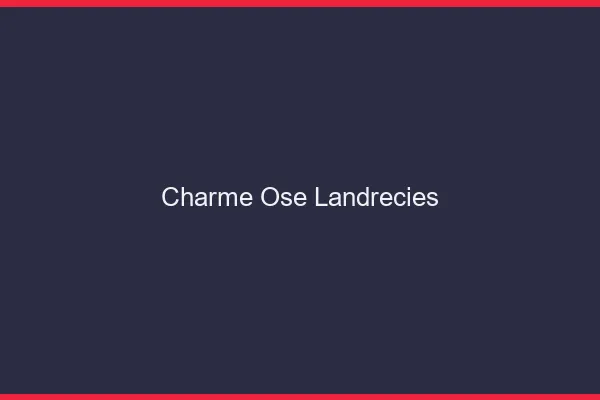 Charme Osé Landrecies