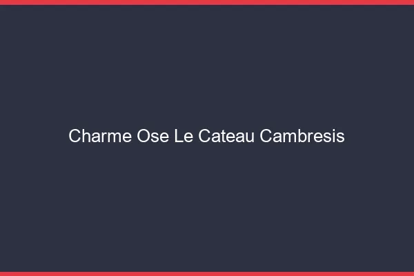 Charme Osé Le Cateau-Cambrésis