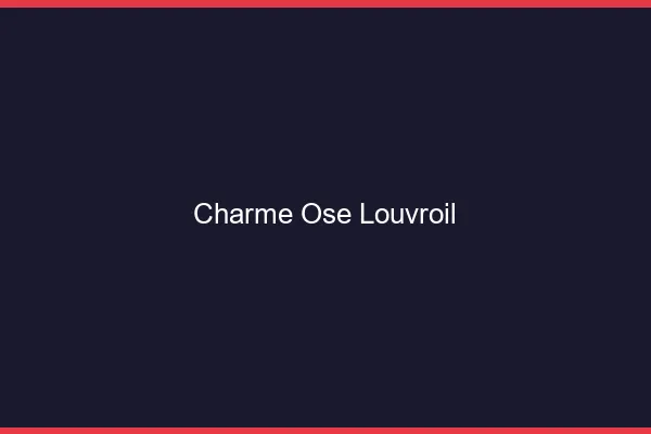 Charme Osé Louvroil