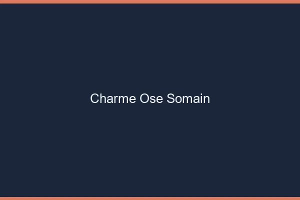 Charme Osé Somain