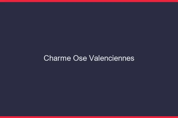 Charme Osé Valenciennes