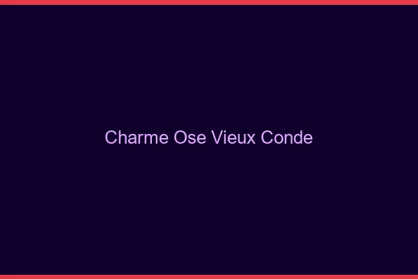 Charme Osé Vieux-Condé