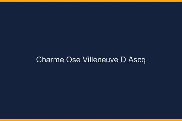 Charme Osé Villeneuve-d'Ascq