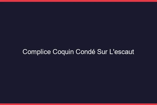 Complice Coquin Condé-sur-l'Escaut