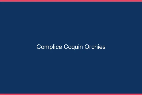 Complice Coquin Orchies