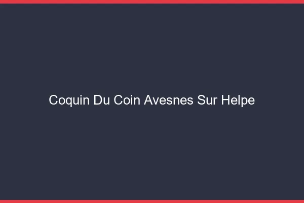 Coquin du Coin Avesnes-sur-Helpe