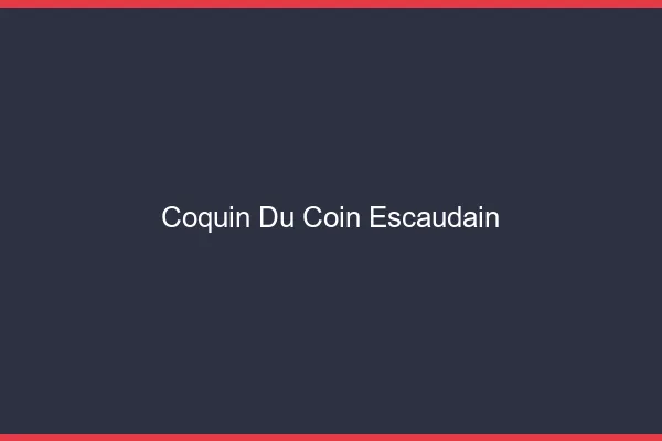 Coquin du Coin Escaudain
