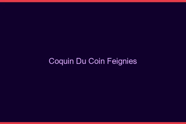Coquin du Coin Feignies