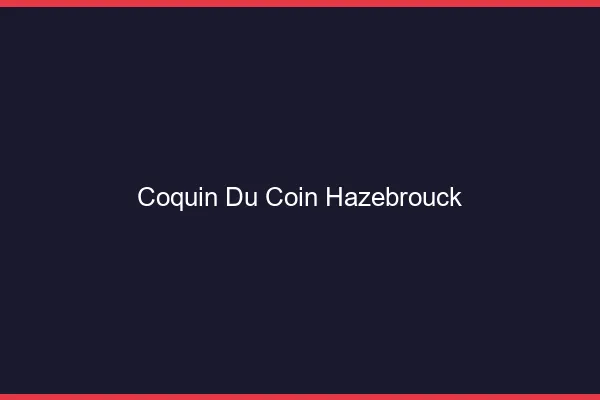 Coquin du Coin Hazebrouck
