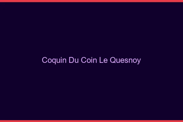 Coquin du Coin Le Quesnoy