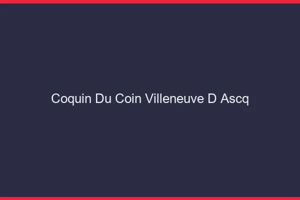 Coquin du Coin Villeneuve-d'Ascq