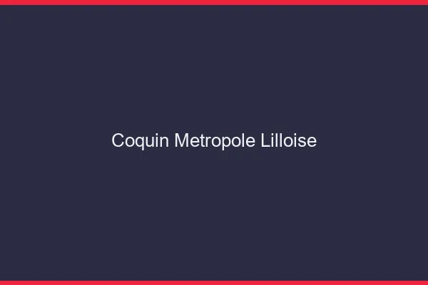 Coquin Métropole Lilloise