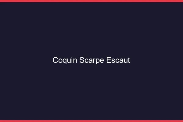 Coquin Scarpe-Escaut