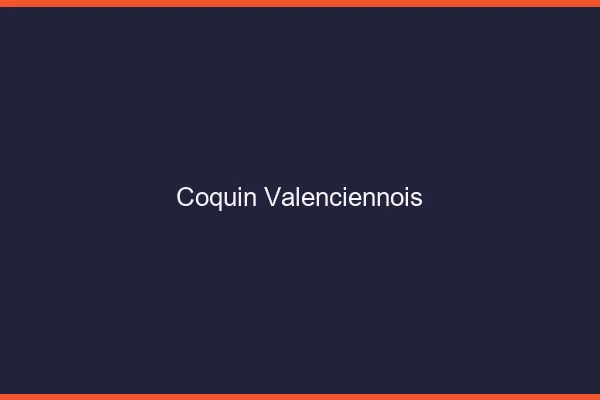 Coquin Valenciennois