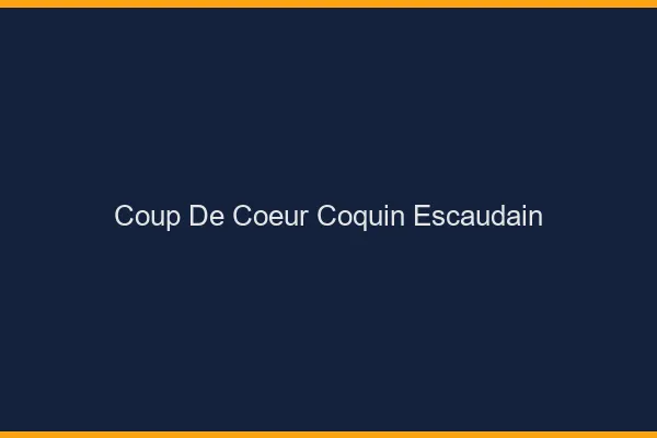 Coup de Cœur Coquin Escaudain