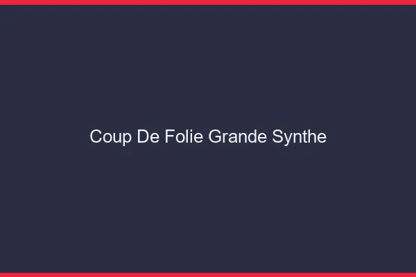 Coup de Folie Grande-Synthe