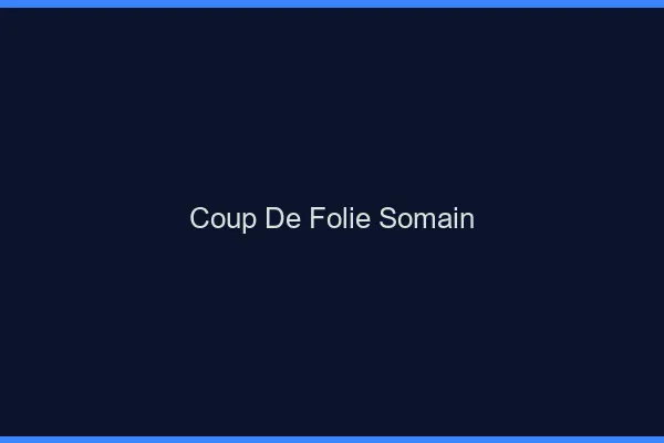 Coup de Folie Somain