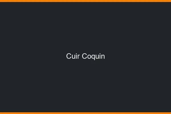 Cuir coquin
