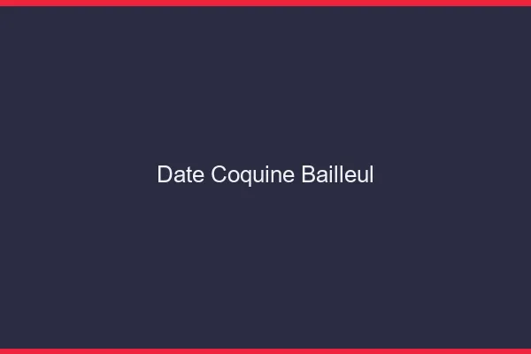 Date Coquine Bailleul