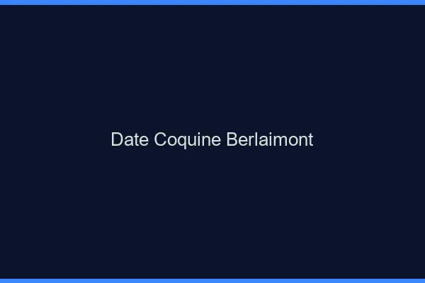 Date Coquine Berlaimont