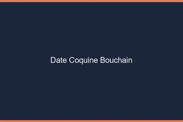 Date Coquine Bouchain