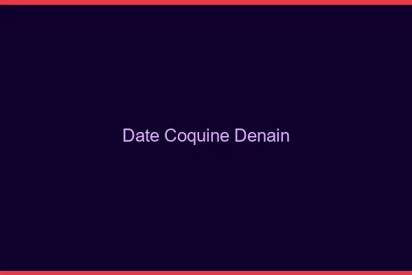 Date Coquine Denain