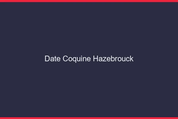 Date Coquine Hazebrouck