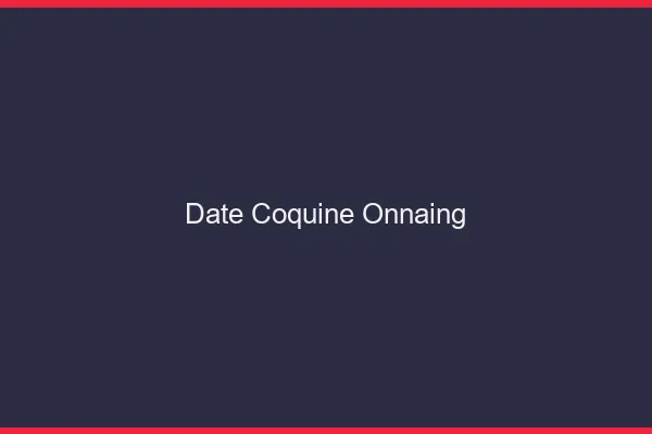 Date Coquine Onnaing