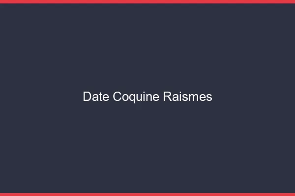 Date Coquine Raismes