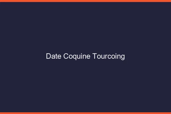 Date Coquine Tourcoing